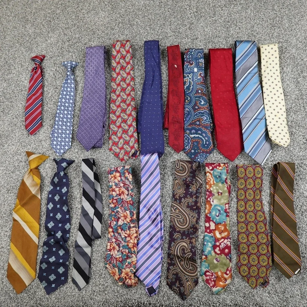 Mens Tie Lot Floral Geometric Striped Paisley Formal Business Work Office Career